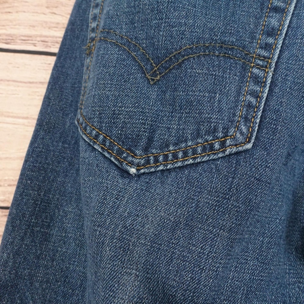 Levis 527 Jeans Mens 30x32 Blue Medium Wash Regular Fit Bootcut Denim Pants - Picture 9 of 12